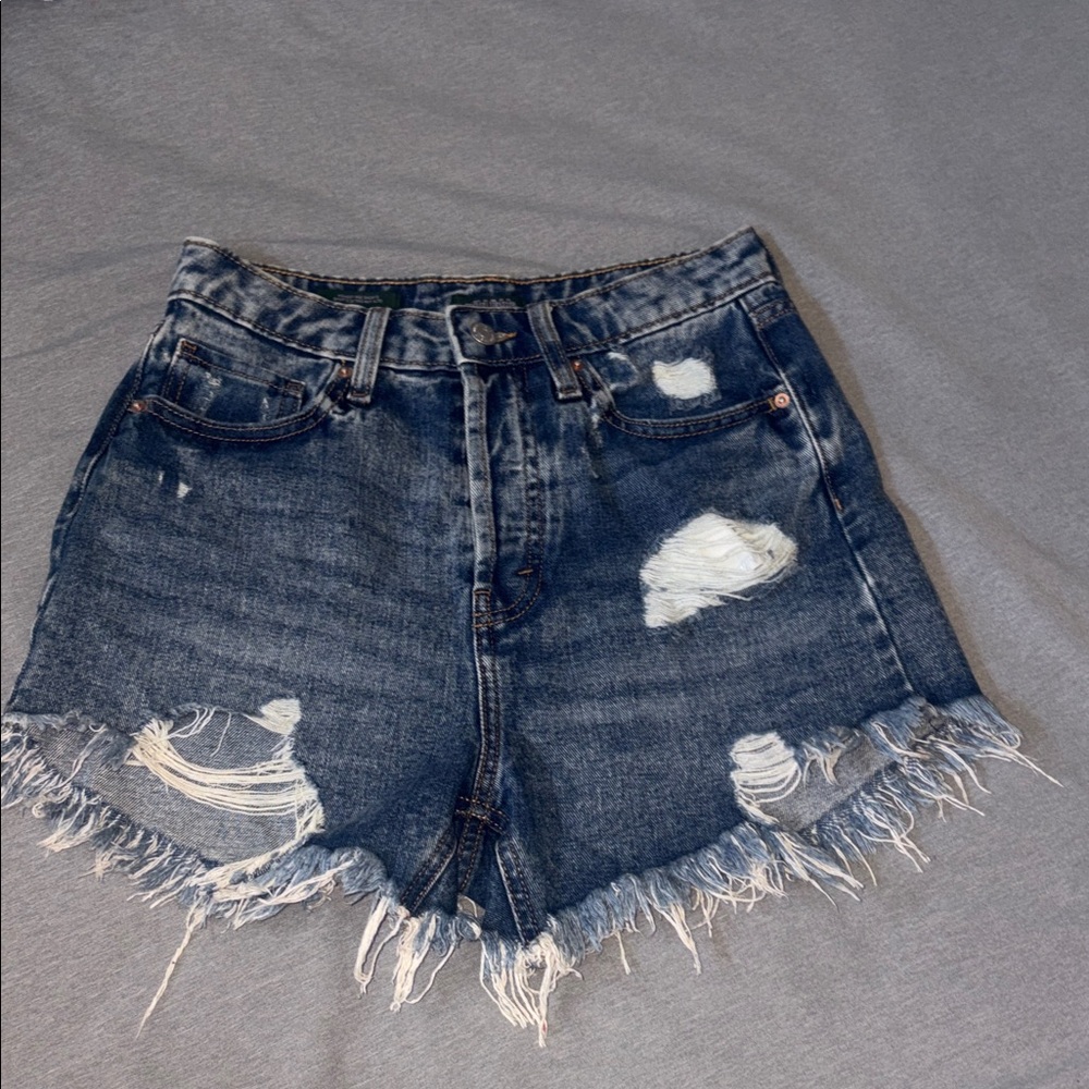 Wild Fable Blue Distressed Jean Shorts